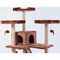 Frisco 72-in Large Base Faux Fur Cat Tree & Condo -Cat Toy Shop 101809 PT2. AC SS1800 V1584452233
