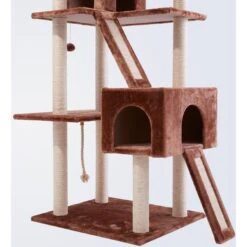 Frisco 72-in Large Base Faux Fur Cat Tree & Condo -Cat Toy Shop 101809 PT4. AC SS1800 V1584452718