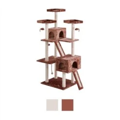 Frisco 72-in Large Base Faux Fur Cat Tree & Condo -Cat Toy Shop 101809 PT5. AC SS1800 V1584453202