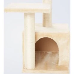 Frisco 28-in Faux Fur Cat Tree & Condo -Cat Toy Shop 128073 PT3. AC SS1800 V1584452434