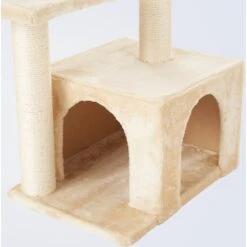 Frisco 28-in Faux Fur Cat Tree & Condo -Cat Toy Shop 128073 PT4. AC SS1800 V1584452713