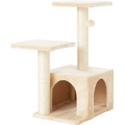 Frisco 28-in Faux Fur Cat Tree & Condo -Cat Toy Shop 128073 PT5. AC SS1800 V1584453205