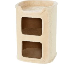 Frisco 24-in 2-Story Faux Fur Cat Condo -Cat Toy Shop 128083 PT5. AC SS1800 V1584453167