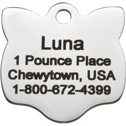 Frisco Stainless Steel Personalized Cat ID Tag, Cat -Cat Toy Shop 153043 PT2. AC SS1800 V1540560126