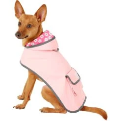 Frisco Lightweight Reversible Packable Travel Dog Raincoat
