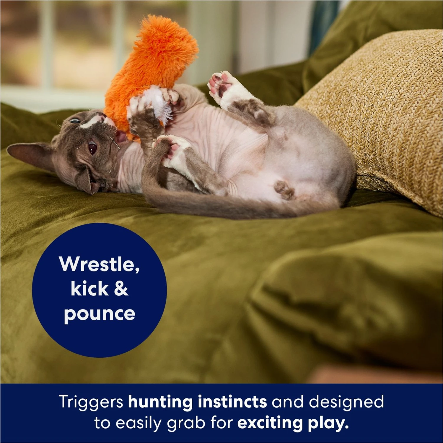 Frisco Plush Kicker Cat Toy 4 Frisco Plush Kicker Cat Toy - Image 4