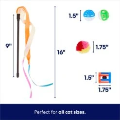 Frisco Plush, Teaser & Ball Variety Pack Cat Toy With Catnip -Cat Toy Shop 169686 PT2. AC SS1800 V1691783915