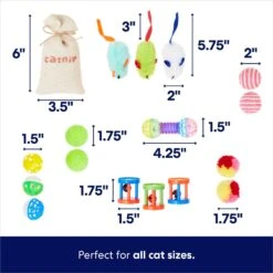 Frisco Plush, Teaser, Ball & Tunnel Variety Pack Cat Toy With Catnip -Cat Toy Shop 169688 PT3. AC SS1800 V1692190912