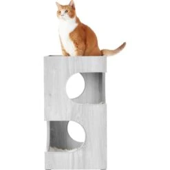 Frisco 28-in Modern Cat Tree & Condo -Cat Toy Shop 177899 PT4. AC SS1800 V1584453174