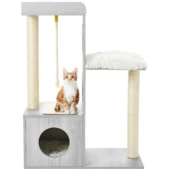 Frisco Modern Cat Tree & Condo -Cat Toy Shop 177914 PT4. AC SS1800 V1584453082