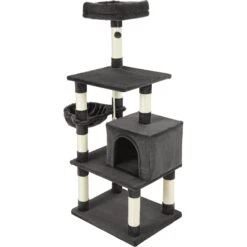 Frisco 59-in Faux Fur Cat Tree & Condo -Cat Toy Shop 180387 PT6. AC SS1800 V1584453440
