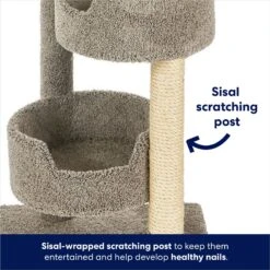 Frisco 65-in Real Carpet Wooden Cat Tree -Cat Toy Shop 208934 PT3. AC SS1800 V1667227201