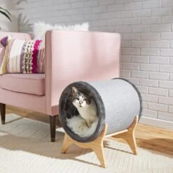 Cat Toy Shop 7 Frisco Modern Tunnel Elevated Cat Bed