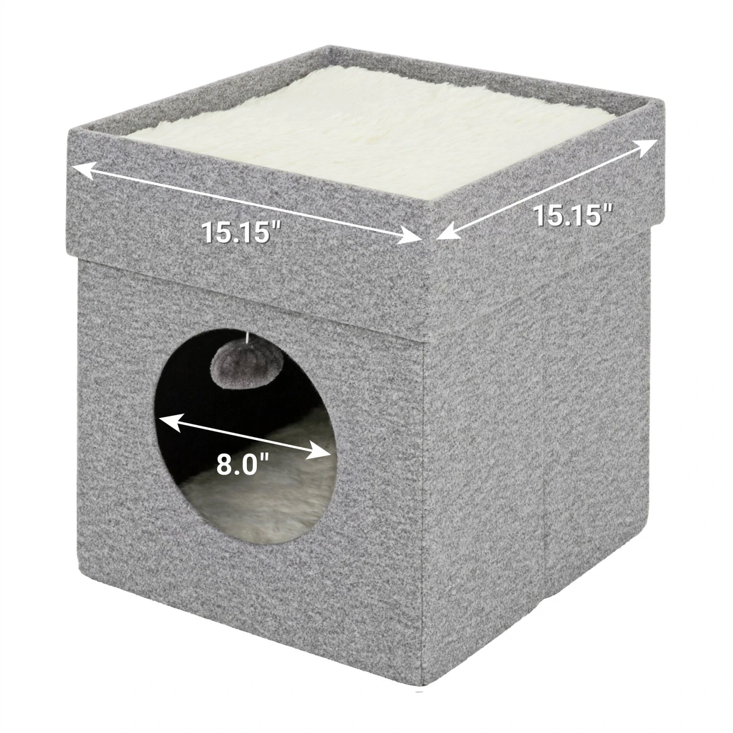 Frisco Single Cube Stackable And Collapsible Cat Condo 2 Frisco Single Cube Stackable And Collapsible Cat Condo - Image 2