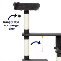 Frisco 66-in Cat Tree With Bed, Condo, Lounge Basket & Top Perch -Cat Toy Shop 214381 PT3. AC SS1800 V1667228511