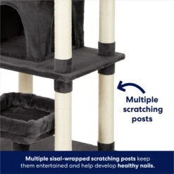 Frisco 66-in Cat Tree With Bed, Condo, Lounge Basket & Top Perch -Cat Toy Shop 214381 PT4. AC SS1800 V1667229235