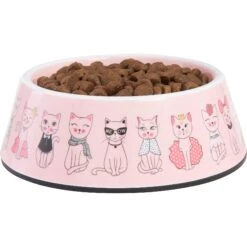 Frisco Pink Cute Cats Melamine Bowl -Cat Toy Shop 216043 PT2. AC SS1800 V1591020680