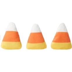 Frisco Halloween Candy Corn Plush Cat Toy With Catnip