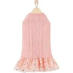 Frisco Cable Knit Dog & Cat Sweater Dress -Cat Toy Shop 223706 PT3. AC SS1800 V1599055627