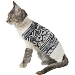 Frisco Black & Cream Turtleneck Sweater -Cat Toy Shop 223850 PT2. AC SS1800 V1599480992