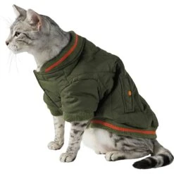 Frisco Mediumweight Insulated Quilted Bomber Dog & Cat Coat -Cat Toy Shop 223977 PT2. AC SS1800 V1608820392