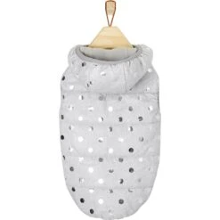 Frisco Mediumweight Silver Polka Dotted Insulated Dog & Cat Coat -Cat Toy Shop 224017 PT3. AC SS1800 V1600728075