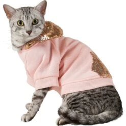 Frisco Sequin Dog & Cat Hoodie -Cat Toy Shop 224200 PT2. AC SS1800 V1637648530