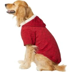 Frisco Textured Knit Dog & Cat Hoodie -Cat Toy Shop 224233 PT2. AC SS1800 V1637685691