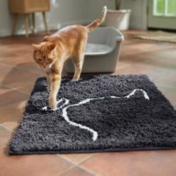 Frisco Microfiber Chenille Cat Silhouette Litter Mat -Cat Toy Shop 235902 PT4. AC SS1800 V1676556246