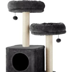 Frisco 55-in Faux Fur Cat Tree & Condo -Cat Toy Shop 236542 PT3. AC SS1800 V1615987317