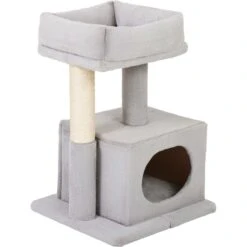 Frisco 24.8-in Faux Fur Cat Tree & Condo -Cat Toy Shop 236544 PT2. AC SS1800 V1637694132