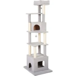 Frisco 80-in Faux Fur Cat Tree & Condo -Cat Toy Shop 236556 PT2. AC SS1800 V1637694996