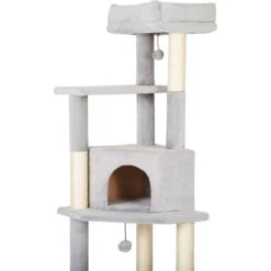 Frisco 80-in Faux Fur Cat Tree & Condo -Cat Toy Shop 236556 PT4. AC SS1800 V1637694124