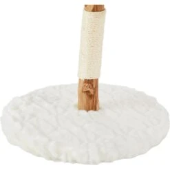 Frisco Natural Wood Modern Cat Tree With Toy, Ivory, Small -Cat Toy Shop 236559 PT5. AC SS1800 V1615988836