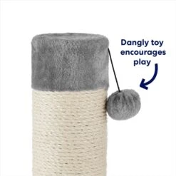 Frisco 35-in Heavy Duty Sisal Cat Scratching Post With Toy -Cat Toy Shop 238150 PT3. AC SS1800 V1667227022