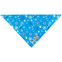 Frisco Blue Snowflakes Personalized Dog & Cat Bandana -Cat Toy Shop 242803 PT3. AC SS1800 V1618507971