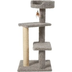 Frisco 41.5-in Real Carpet Wooden Cat Tree -Cat Toy Shop 244527 PT3. AC SS1800 V1603202563
