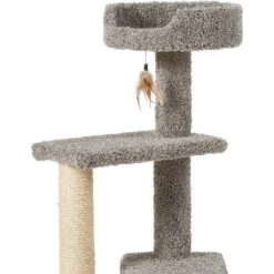 Frisco 41.5-in Real Carpet Wooden Cat Tree -Cat Toy Shop 244527 PT4. AC SS1800 V1603204601