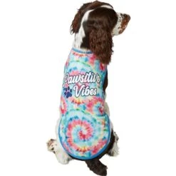 Frisco Pawsitive Vibes Tiedye Print Dog & Cat T-Shirt -Cat Toy Shop 248783 PT3. AC SS1800 V1673304065