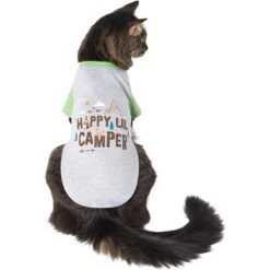 Frisco Happy Lil' Camper Dog & Cat T-Shirt -Cat Toy Shop 248789 PT2. AC SS1800 V1644959832