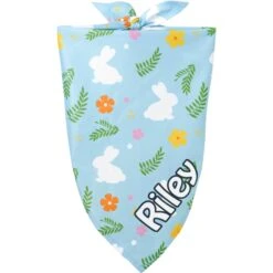 Cat Toy Shop 23 Frisco Easter Bunny Personalized Dog & Cat Bandana