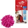 Frisco Moppy Ball Cat Toy With Catnip & Sentry Petrodex Veterinary Strength Enzymatic Malt Flavor Cat Dental Kit