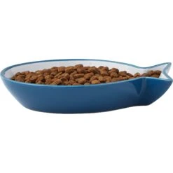 Frisco Fish Shaped Non-skid Ceramic Cat Dish -Cat Toy Shop 256109 PT4. AC SS1800 V1617196291