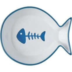 Frisco Fish Shaped Non-skid Ceramic Cat Bowl -Cat Toy Shop 256111 PT4. AC SS1800 V1616522607