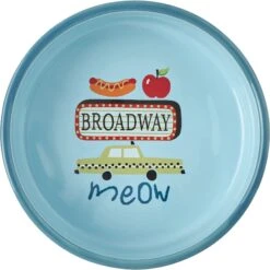 Frisco New York Non-skid Ceramic Cat Bowl -Cat Toy Shop 256121 PT4. AC SS1800 V1615312925