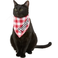Frisco Gingham Personalized Dog & Cat Bandana -Cat Toy Shop 258775 PT7. AC SS1800 V1619558565