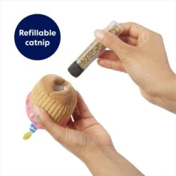 Frisco Birthday Cupcake Plush Cat Toy With Refillable Catnip -Cat Toy Shop 264456 PT2. AC SS1800 V1691785246