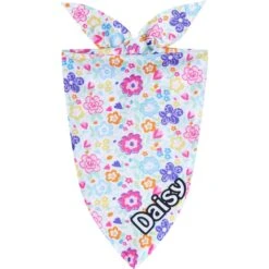 Cat Toy Shop 27 Frisco Bright Floral Personalized Dog & Cat Bandana
