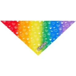 Frisco Rainbow Hearts Personalized Dog & Cat Bandana -Cat Toy Shop 267539 PT2. AC SS1800 V1632687993