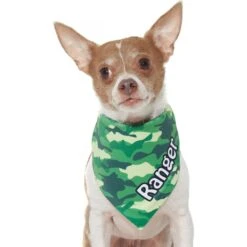 Frisco Green Camo Personalized Dog & Cat Bandana -Cat Toy Shop 267563 PT7. AC SS1800 V1623182085